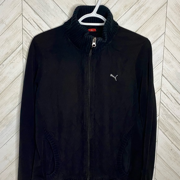 Puma faux suede quilted full zip jacket - Picture 3 of 9